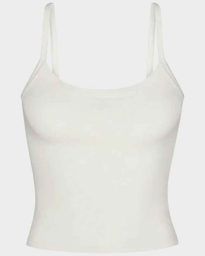 White tank top on a white background
