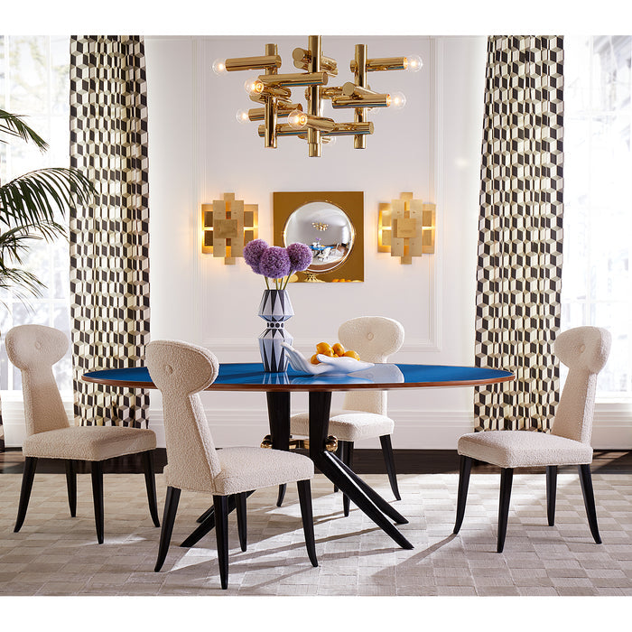 eve fruit bowl trocadero dining table vera dining chairs - styled view