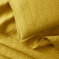 everywhere cotton sham cotton cambric ochre - front view