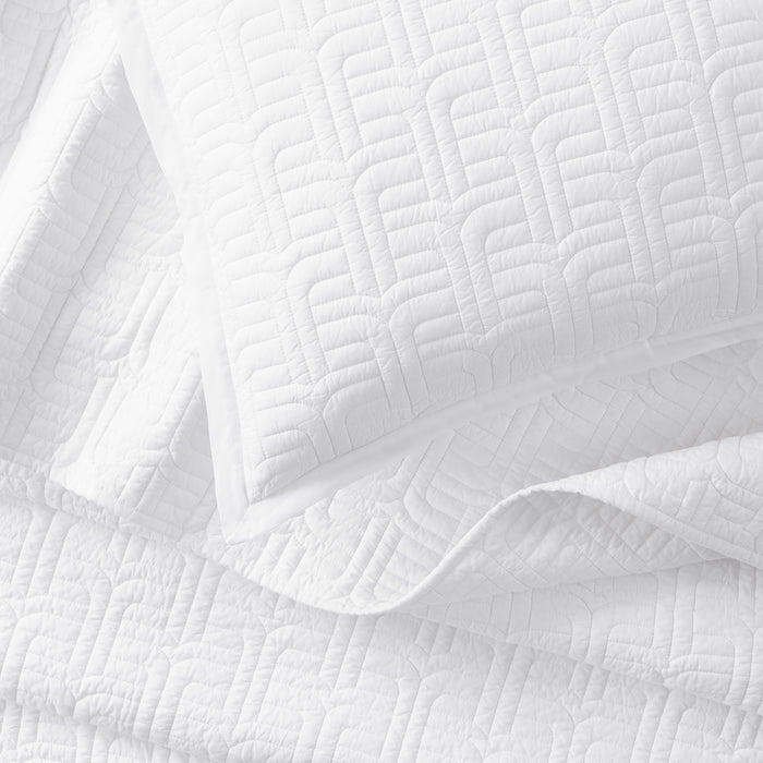 everywhere cotton sham cotton cambric white - front view