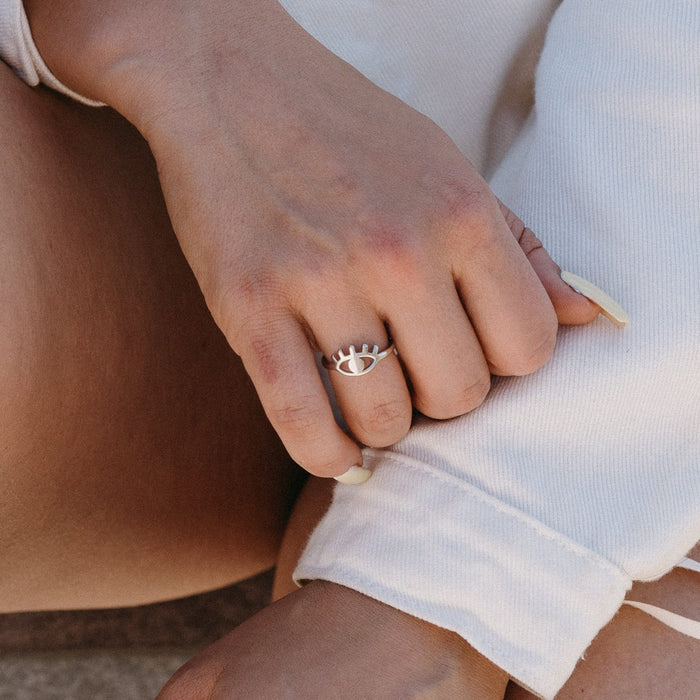 Evil Eye Ring Silver