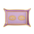 eyes valet tray porcelain purple accents gold - top view