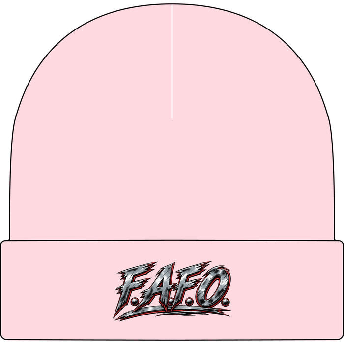 FAFO Cuff Beanie — Streetwear Embroidered Knit Hat