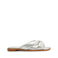 Fairy Metallic Leather Sandal 5 Silver Metallic Leather - Schutz Shoes