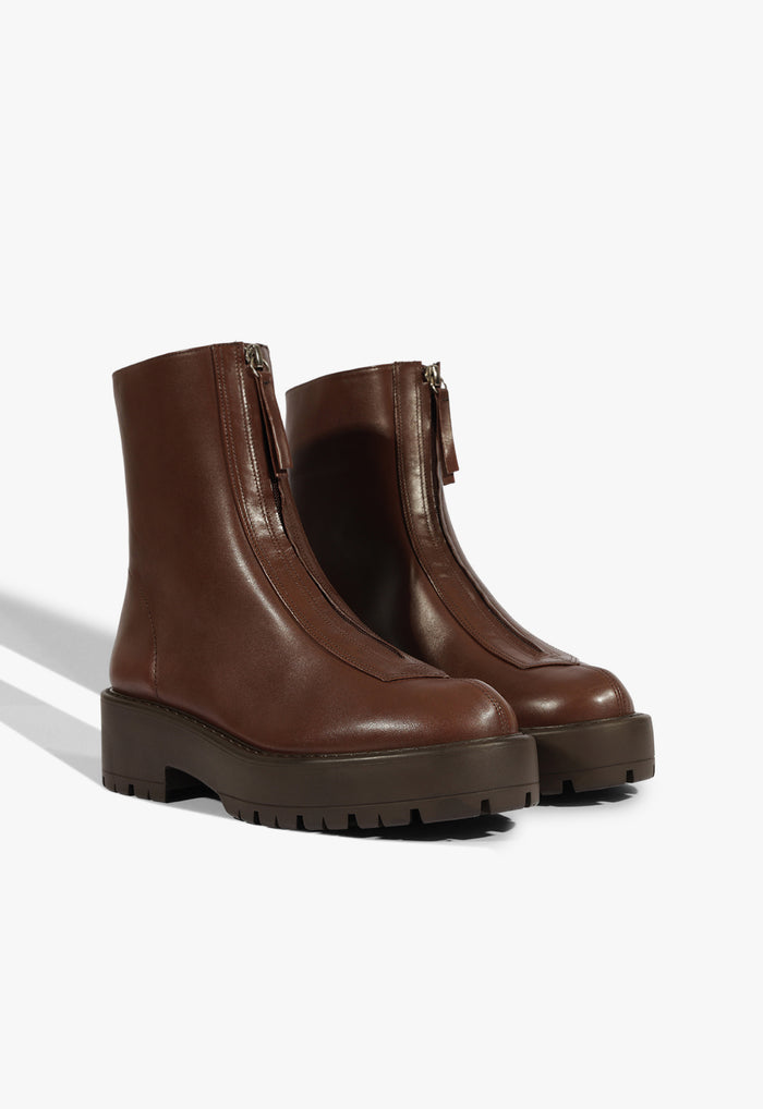 Farrah Leather Bootie - Schutz Shoes