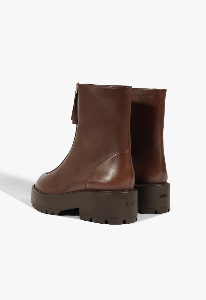 Farrah Leather Bootie - Schutz Shoes