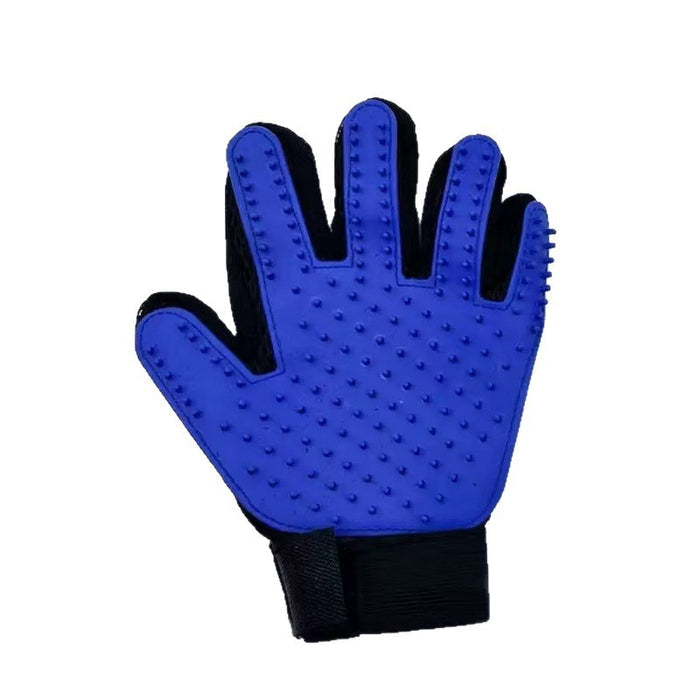Five-Finger Pet Grooming and Massage Gloves