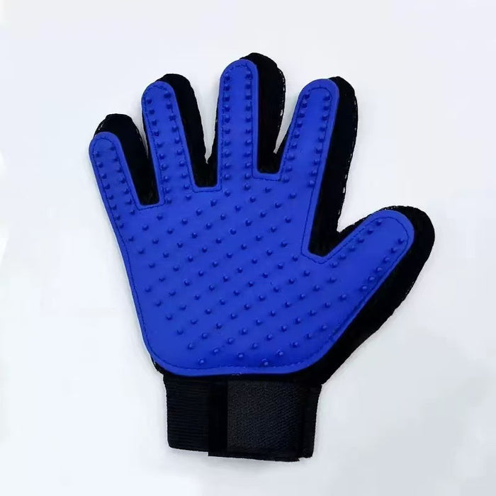 Five-Finger Pet Grooming and Massage Gloves