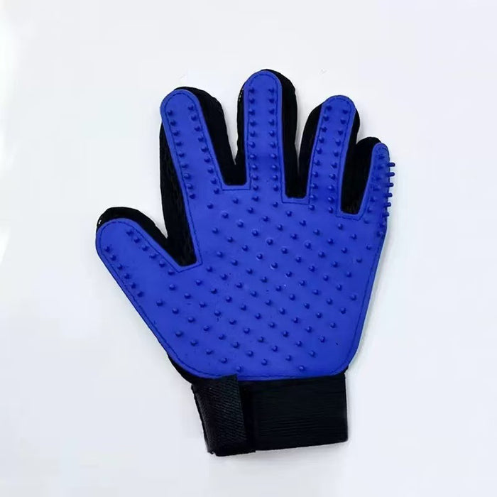 Five-Finger Pet Grooming and Massage Gloves