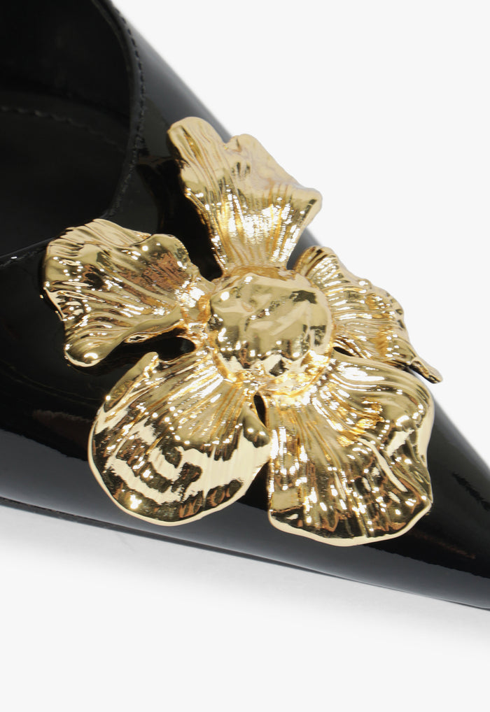 Flora Mid Patent Pump - Schutz Shoes