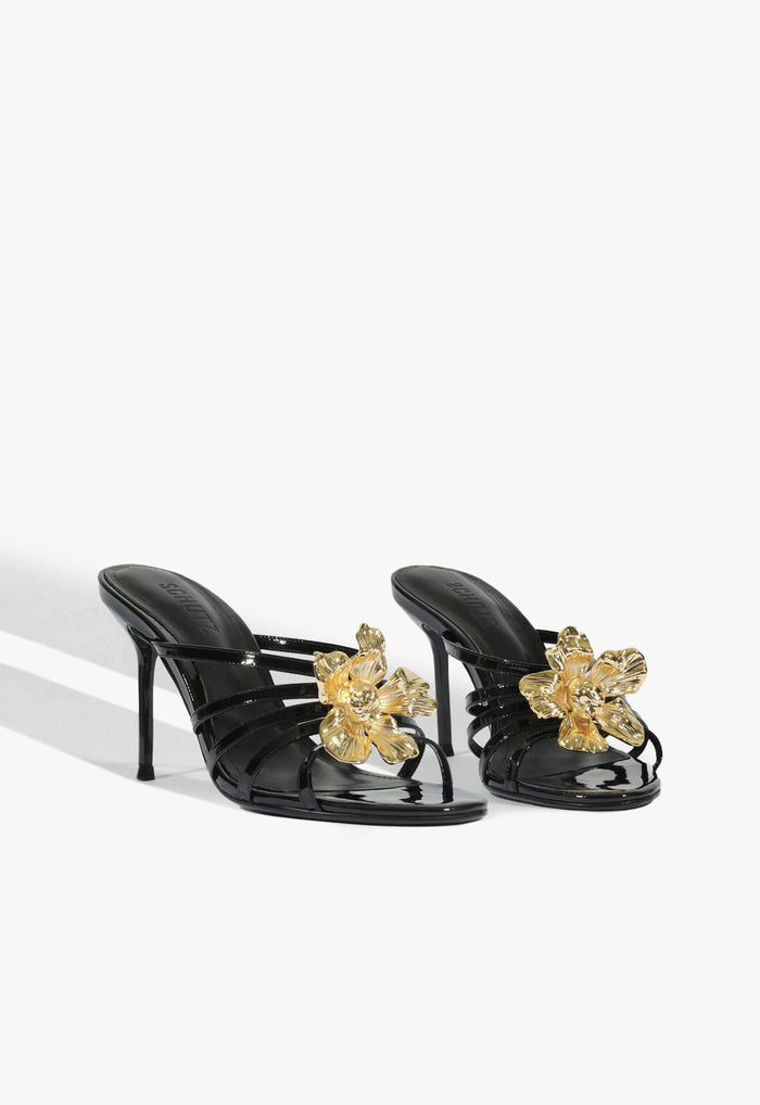 Flora Mule Patent Sandal - Schutz Shoes