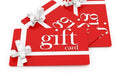 Fms Dog Beds gift card featuring a colorful design with playful paw prints, perfect for pet lovers and dog owners.