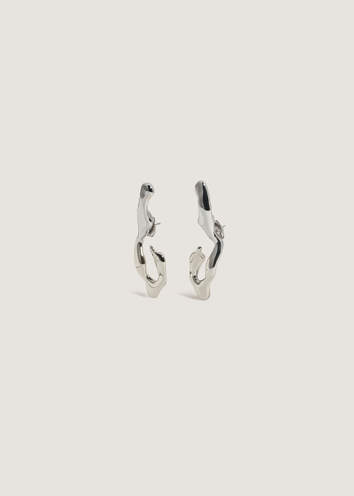 Forma Sculptural Earring Silver