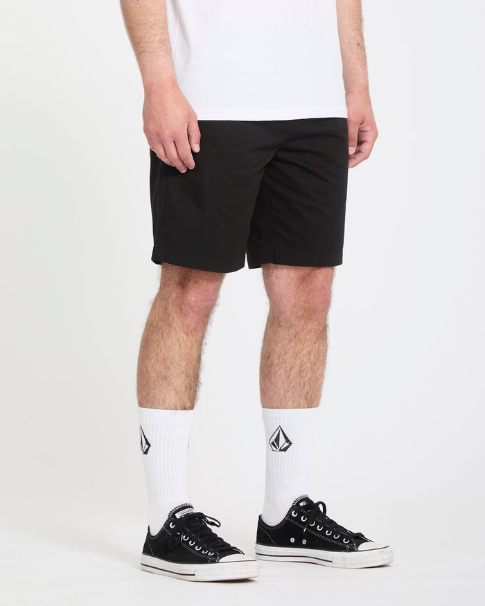 Frickin II 19" Elasticated Waist Short - Black