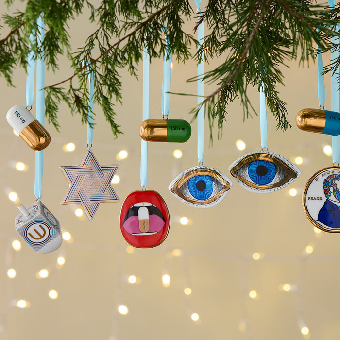 Full Dose Gold Ornament Set - collection view