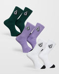 Full Stone Socks (3 pack) - Multi