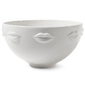 muse serving bowl porcelain white - front view