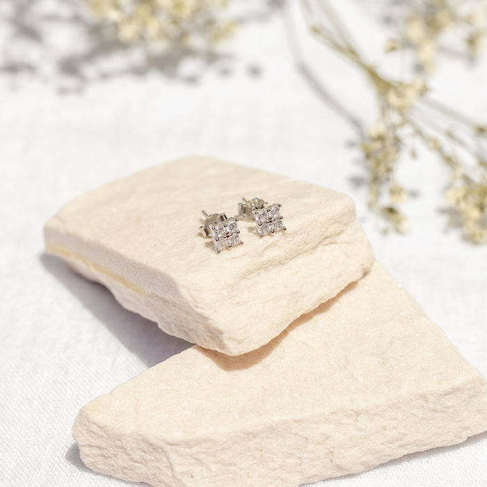 Gemini Studs Silver