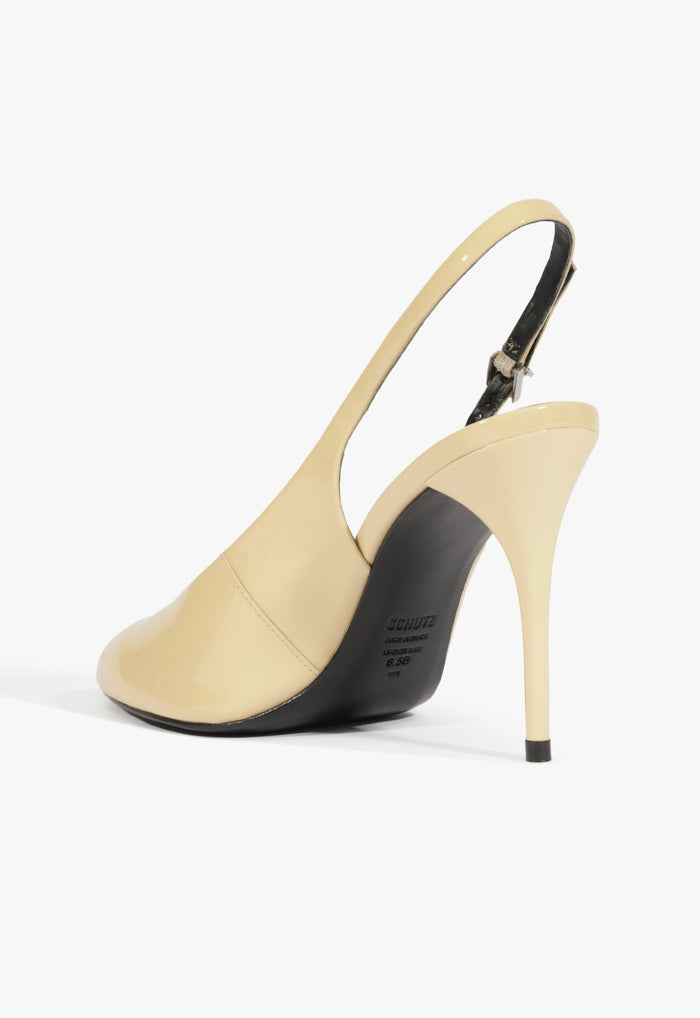 Geraldine Sling Patent Pump - Schutz Shoes