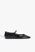 Getty Leather Ballet Flat 5 Black Leather - Schutz Shoes