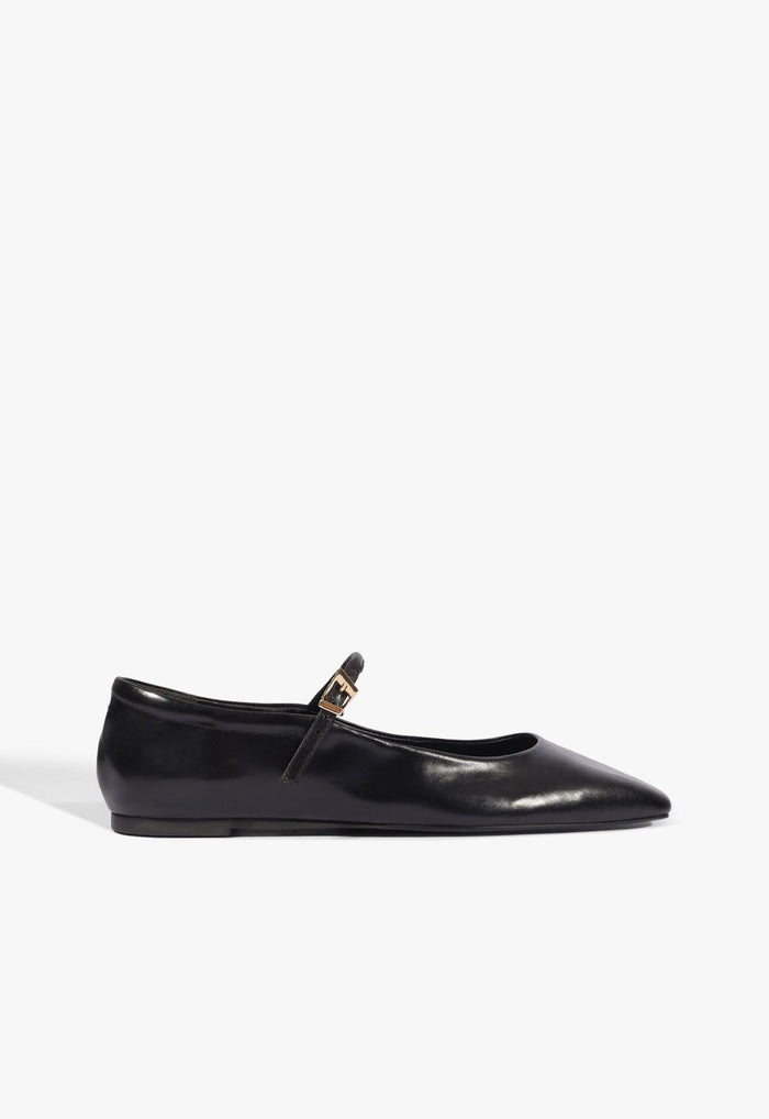 Getty Leather Ballet Flat 5 Black Leather - Schutz Shoes