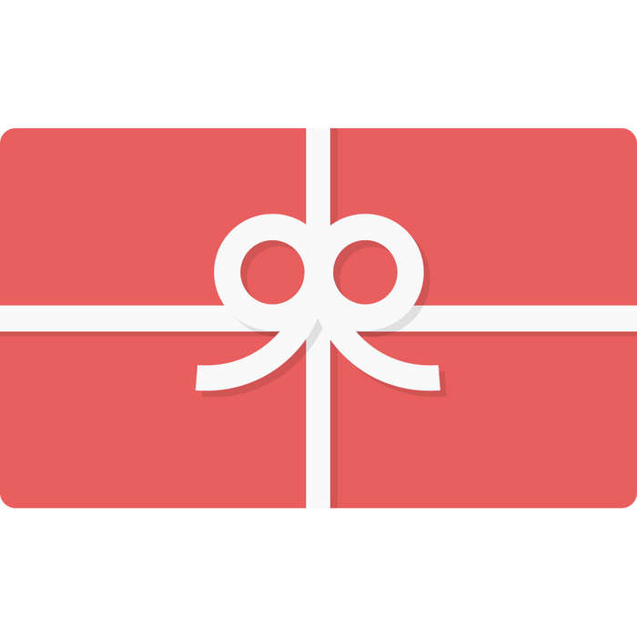 Red gift card with a bow, representing 360 Cookware gift cards