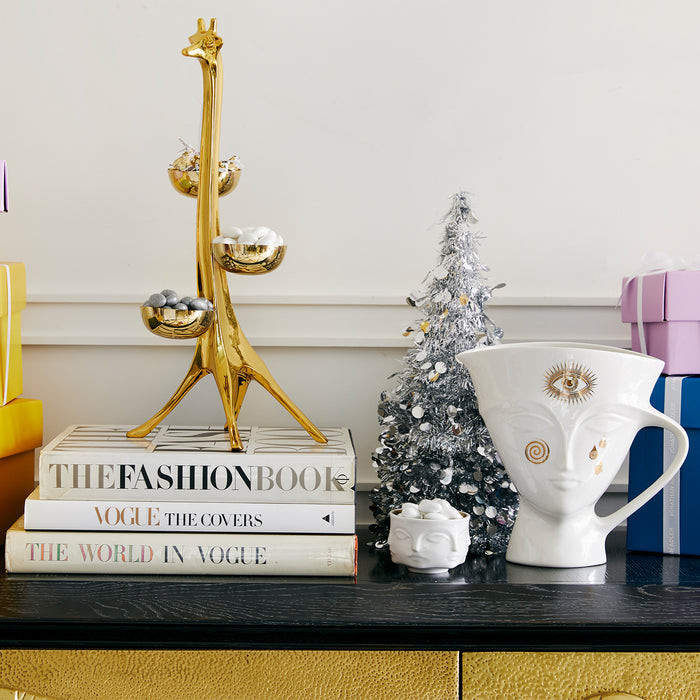 gilded giuliette pitcher holiday - styled view
