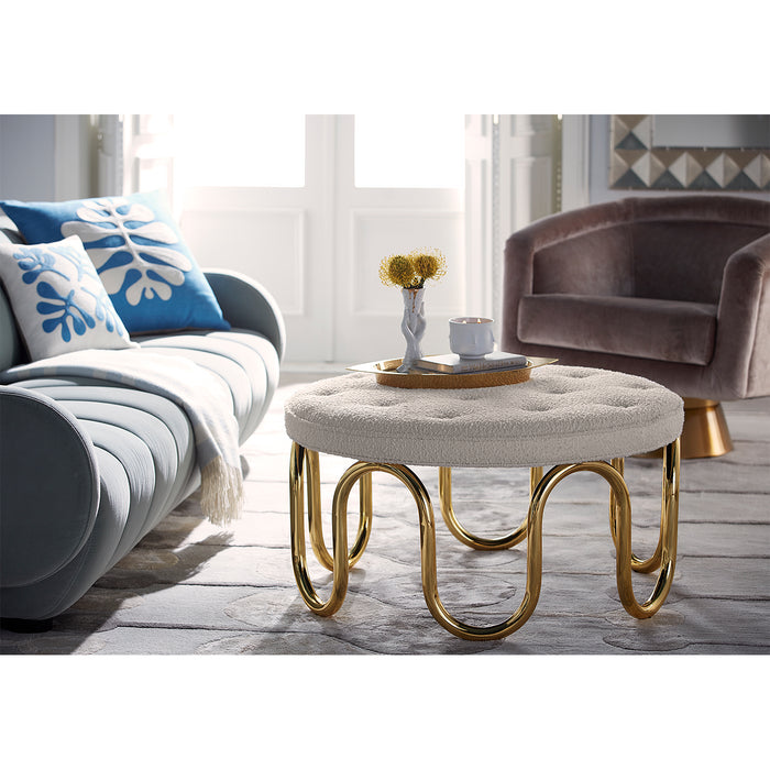 gilded i-scream vase porcelain white accent gold