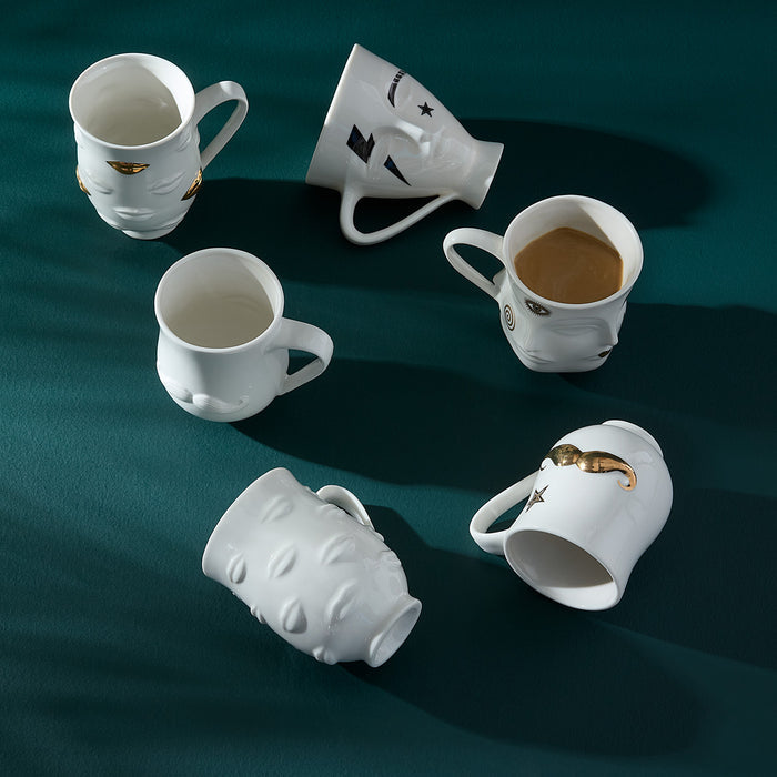 Gilded Mr Mrs Muse Mug - holiday shot