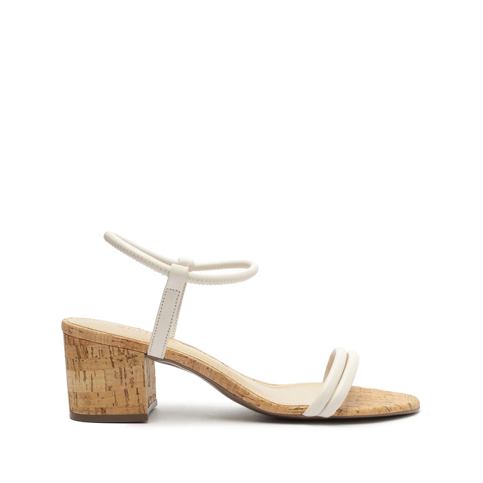 Gimenez Mid Deluxe Nappa Sandal 5 Pearl Deluxe Nappa - Schutz Shoes