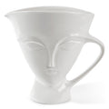 giuliette pitcher porcelain white - front view