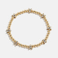 Gold/Pavé Repeating Initial Pisa Bracelet - A