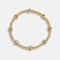 Gold/Pavé Repeating Initial Pisa Bracelet - U