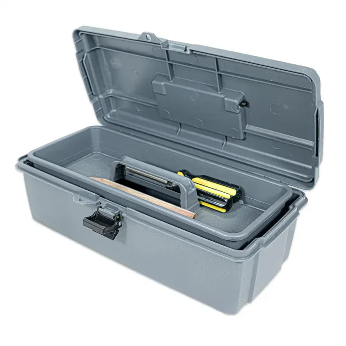 Gray Utility Box 6744HS (14800-2) with Open Interior & Lift-Out Tray