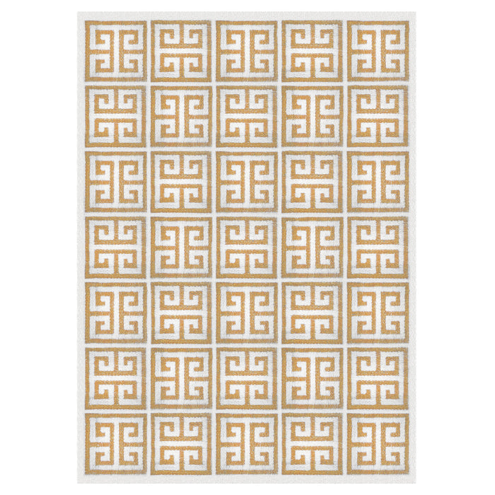 Greek Key Flatweave Rug