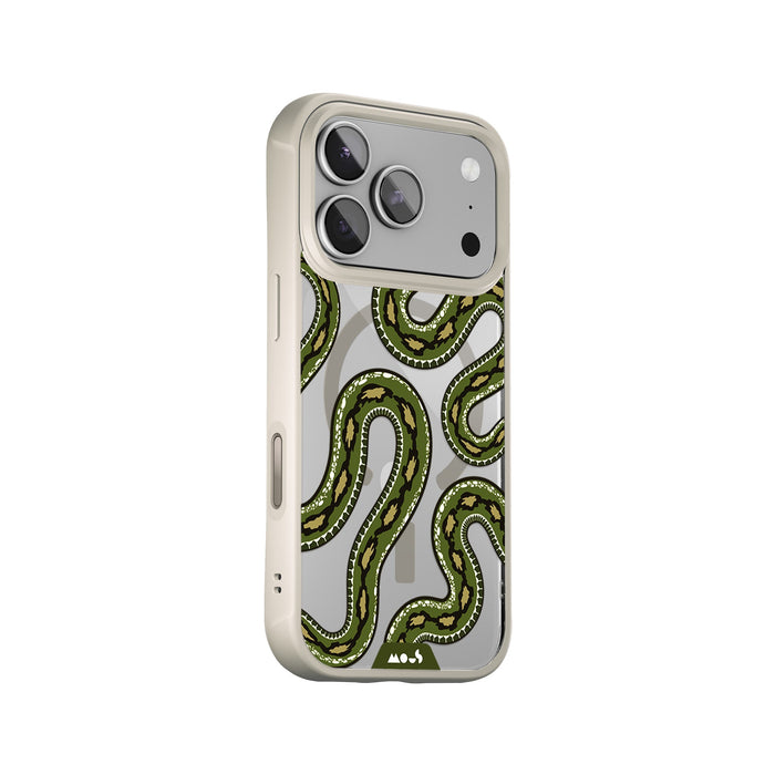 Green Tree Python Protective Phone Case - Serpent MagSafe