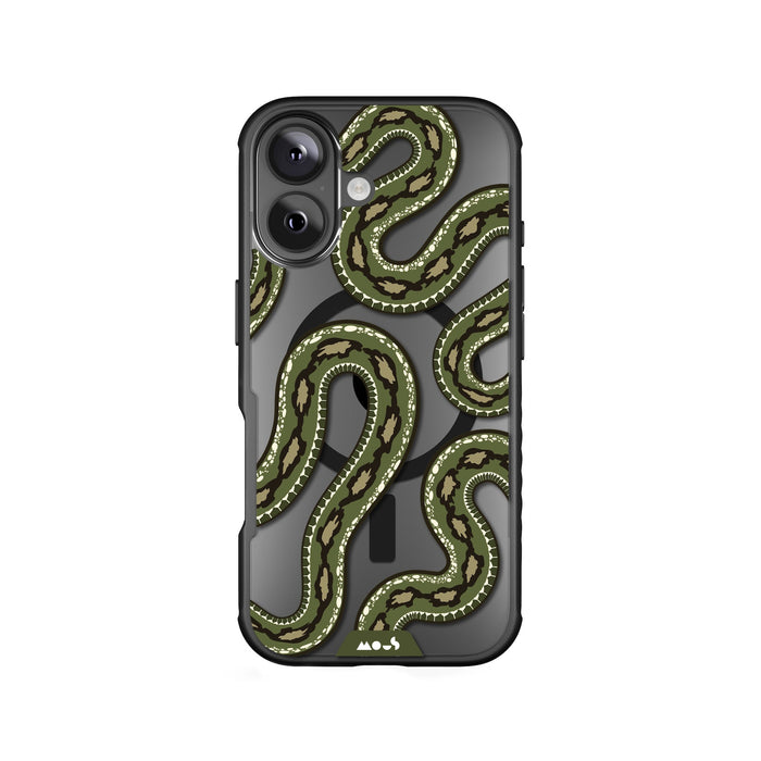 Green Tree Python Protective Phone Case - Serpent MagSafe