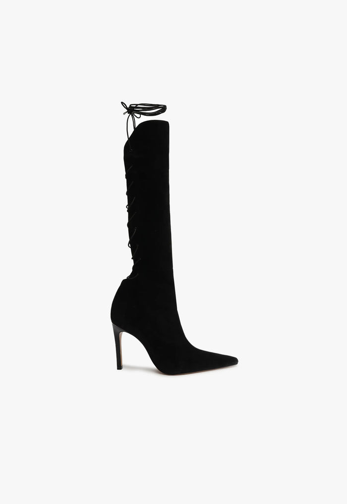 Gwen Suede Boot 5 Black Suede - Schutz Shoes