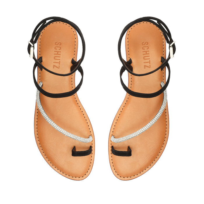 Hallea Glam Nubuck Sandal - Schutz Shoes
