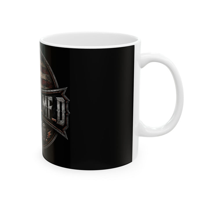 Harley Metal Flag Ceramic Mug – American Biker F.A.F.O. Coffee Cup (11oz/15oz)