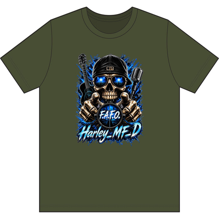Harley MFD Skull Tee — FAFO Biker Graphic T-Shirt