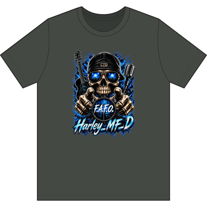 Harley MFD Skull Tee — FAFO Biker Graphic T-Shirt