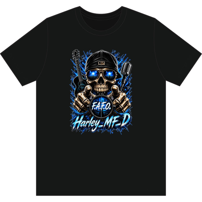 Harley MFD Skull Tee — FAFO Biker Graphic T-Shirt