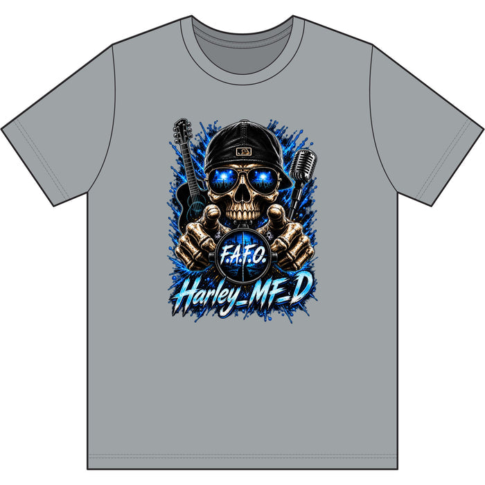 Harley MFD Skull Tee — FAFO Biker Graphic T-Shirt