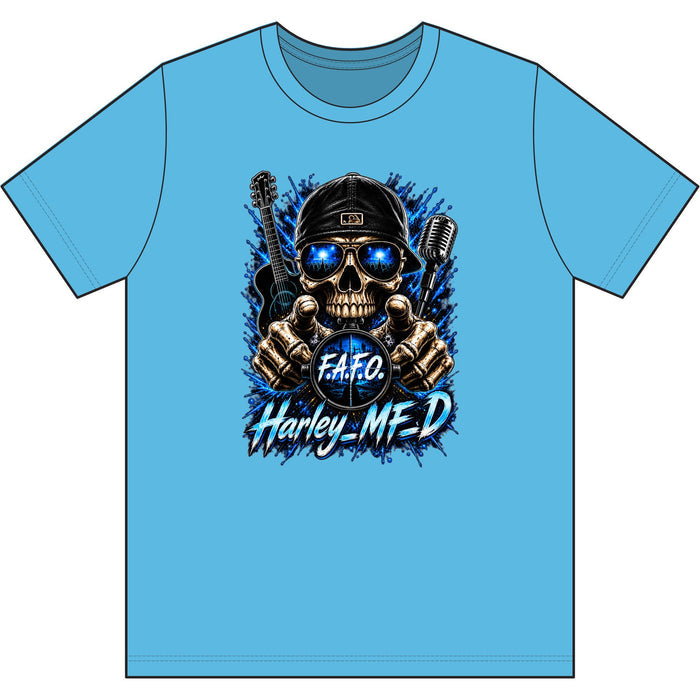 Harley MFD Skull Tee — FAFO Biker Graphic T-Shirt