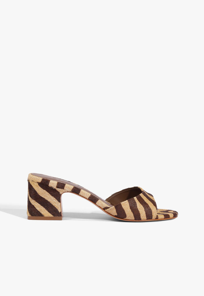 Harriet Mid Mule Animal Print Leather Sandal 5 Animal Print Leather - Schutz Shoes