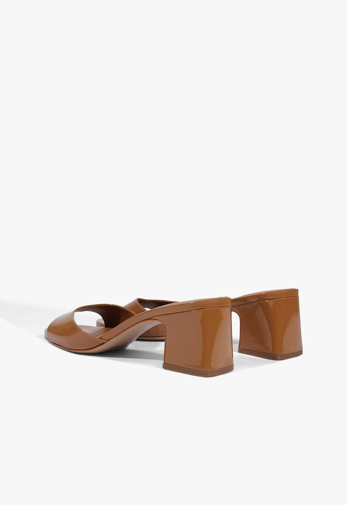 Harriet Mid Mule Patent Sandal - Schutz Shoes