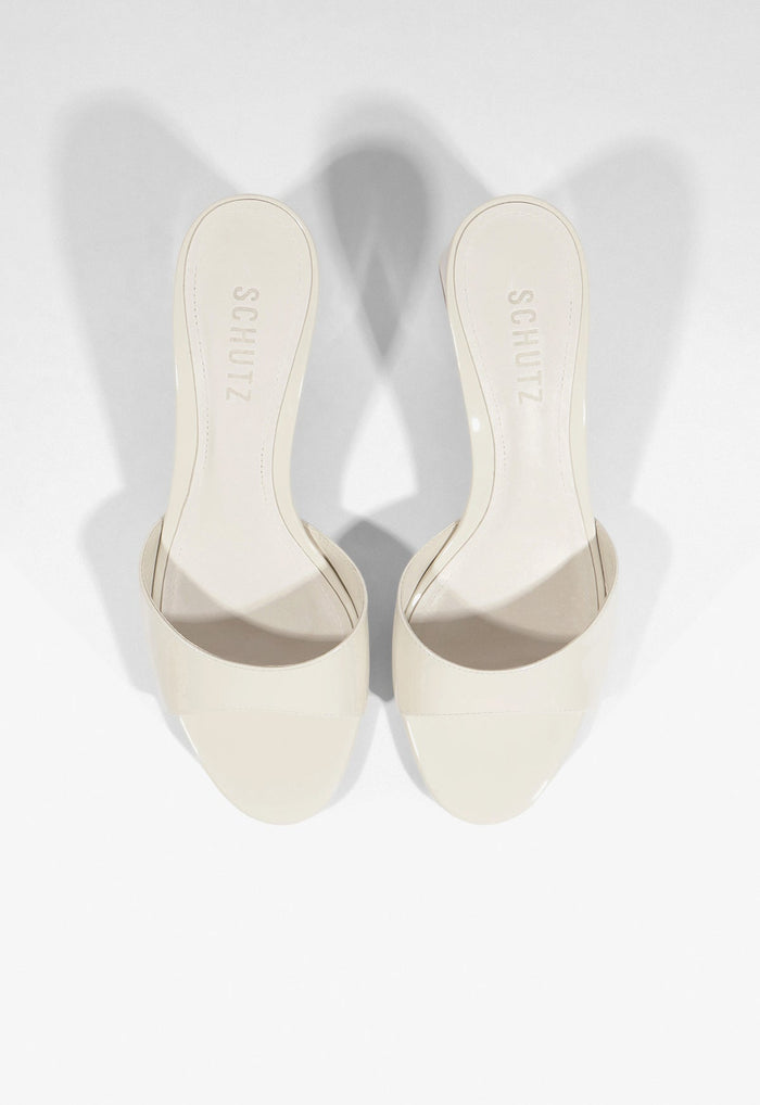 Harriet Mid Mule Patent Sandal - Schutz Shoes