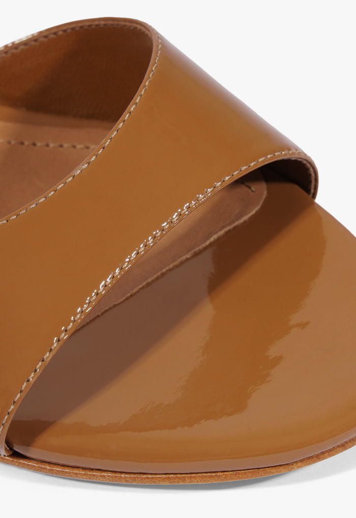 Harriet Mid Mule Patent Sandal - Schutz Shoes