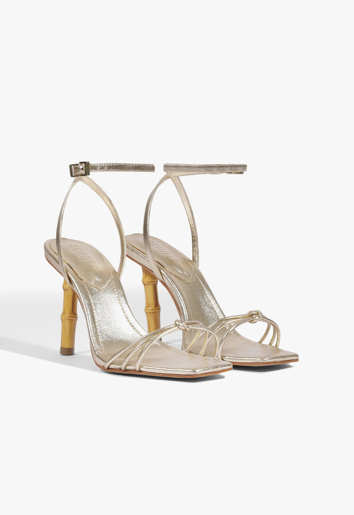 Haven Bamboo Leather Stiletto Sandal - Schutz Shoes